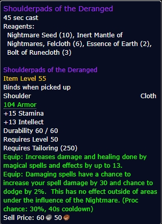 Shoulderpads of the Deranged